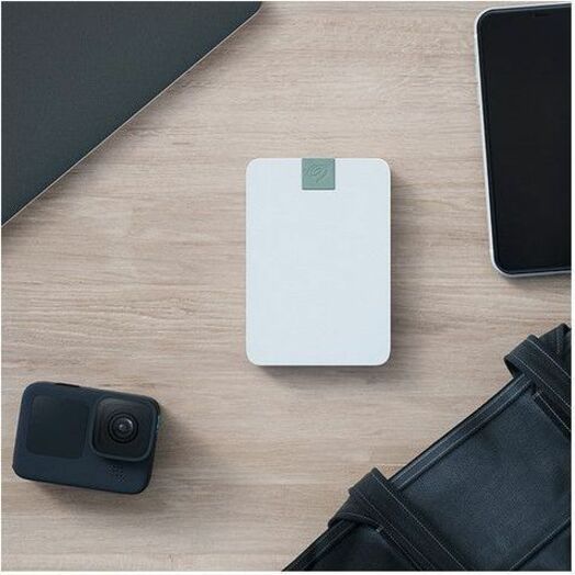 Seagate Ultra Touch STMA2000400 2 TB Portable Hard Drive - 3.5" External - Cloud White — STMA2000400