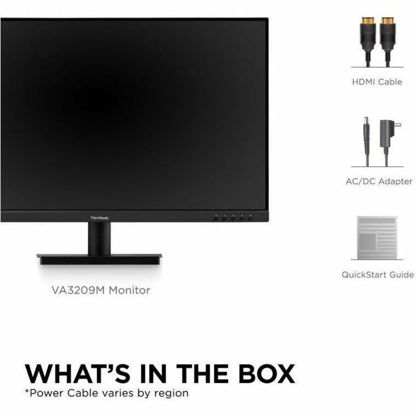 ViewSonic VA3209M 32 Inch IPS Full HD 1080p Monitor with Thin Bezels, 75Hz,Eye Care, HDMI, VGA Inputs for Home and Office — VA3209M