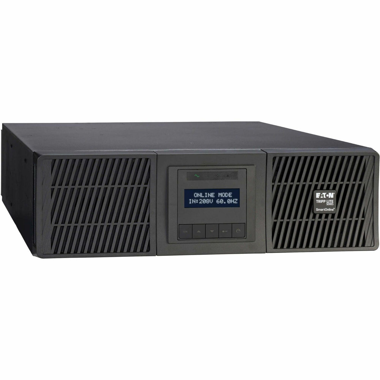 Eaton Tripp Lite Series SmartOnline 5000VA 4500W 208V Online Double-Conversion UPS with Maintenance Bypass - L6-20R/L6-30R Outlets, L6-30P Input, Network Card Included, Extended Run, 3U Rack/Tower — SU5000RTMB