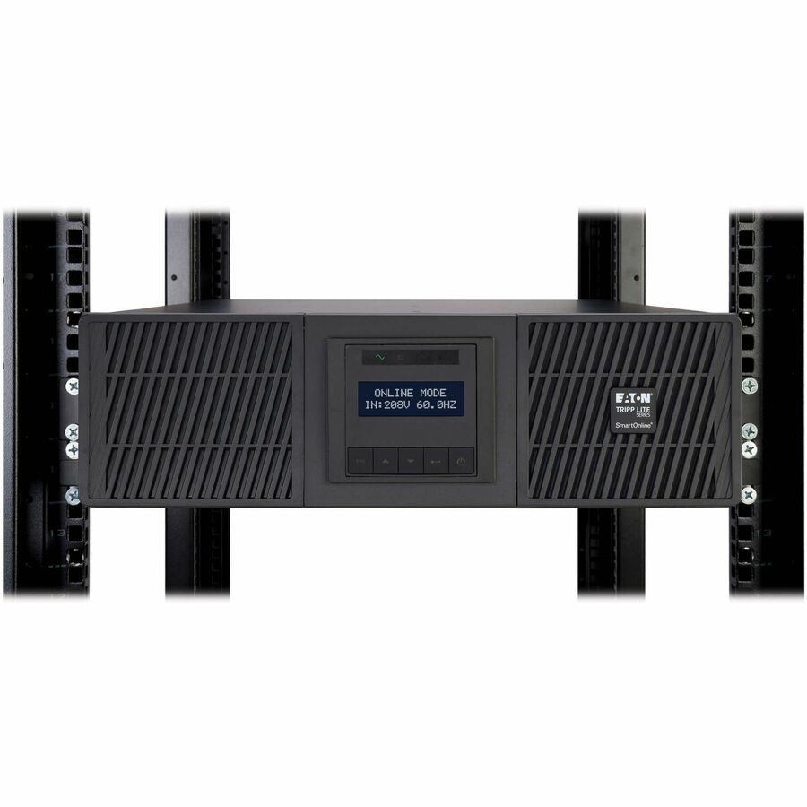 Eaton Tripp Lite Series SmartOnline 5000VA 4500W 208V Online Double-Conversion UPS with Maintenance Bypass - L6-20R/L6-30R Outlets, L6-30P Input, Network Card Included, Extended Run, 3U Rack/Tower — SU5000RTMB