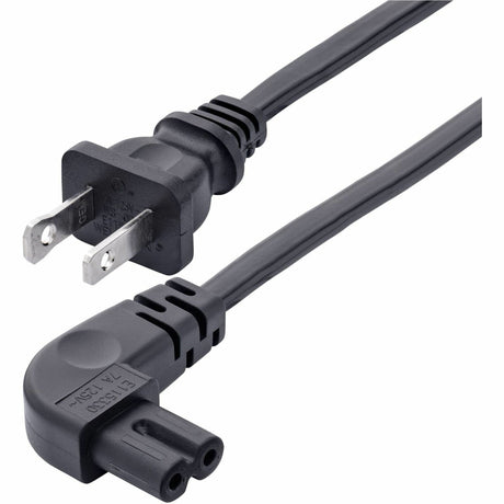 StarTech.com 6ft (1.8m) Laptop Power Cord, NEMA 1-15P to Right Angle C7, 7A 125V, 18AWG, Replacement Laptop Charger Cable, UL Listed — PXT101NB-STRA-6F