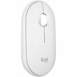Logitech Pebble Mouse 2 M350s Slim Bluetooth Wireless Mouse, Portable, Customizable Button, Quiet Clicks, Tonal White — 910-007022