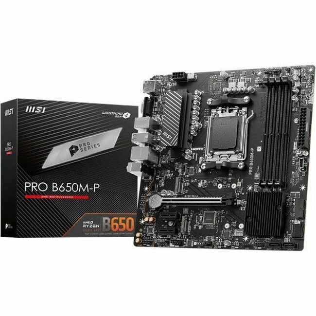 MSI B650M-P Gaming Desktop Motherboard - AMD B650 Chipset - Socket AM5 - Micro ATX — B650MP