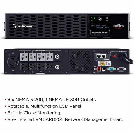CyberPower PR3000RT2UCN Smart App Sinewave UPS Systems — PR3000RT2UCN
