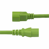 StarTech.com 6ft (1.8m) Heavy Duty PDU Power Cord, IEC 60320 C14 to C15, 15A 250V, 14AWG, Green Power Cable, UL Listed — 8915-4606-POWER-CORD