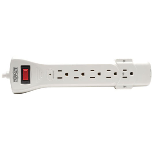 Eaton Tripp Lite Series Protect It! 7-Outlet Surge Protector, 6 ft. (1.83 m) Cord, 1080 Joules, Fax/Modem Protection, RJ11 — SUPER6TEL