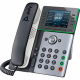 Poly Edge E320 IP Phone - Corded - Corded/Cordless - Bluetooth, NFC - 3 Multiple Conferencing - Desktop, Wall Mountable - White, Midnight Blue — 82M88AA
