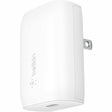 Belkin 30W Portable USB-C Wall Charger - 1xUSB-C (30W) - Fast Charge - Power Adapter - White — BBC007-WH