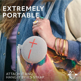 ULTIMATE EARS MINIROLL Ultra-Portable Waterproof Bluetooth Speaker, Big Bass, IP67 Dustproof, 131 ft (40 m) Range - Revive Grey — 984-002025
