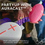 ULTIMATE EARS MINIROLL Ultra-Portable Waterproof Bluetooth Speaker, Big Bass, IP67 Dustproof, 131 ft (40 m) Range - Revive Grey — 984-002025