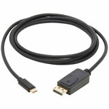 Eaton Tripp Lite Series USB-C to DisplayPort Bi-Directional Active Adapter Cable (M/M), 4K 60 Hz, HDR, Locking DP Connector, 6 ft. (1.8 m) — U444-006-DP-BD
