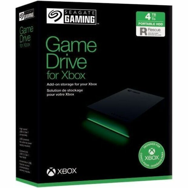 Seagate Game Drive STKX5000403 5 TB Portable Hard Drive - External - Black — STKX5000403