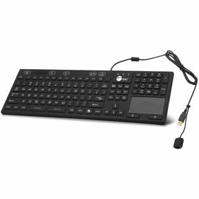 SIIG Industrial/Medical Washable & Dustproof Keyboard w/ Touchpad — JK-US0W11-S1