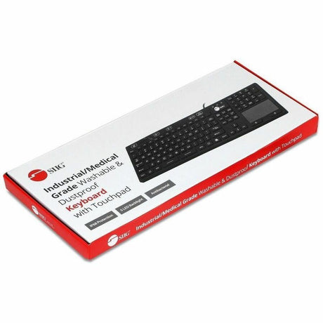 SIIG Industrial/Medical Washable & Dustproof Keyboard w/ Touchpad — JK-US0W11-S1