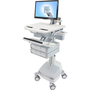 Ergotron StyleView Cart with LCD Arm, SLA Powered, 6 Drawers — SV44-1261-1
