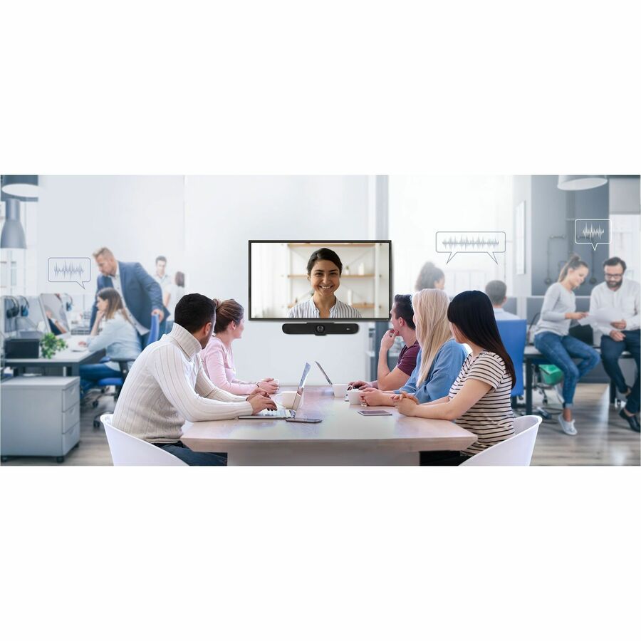 AVer Dual Lens Enterprise-Grade 4K PTZ Video Bar for Medium & Large Rooms — COMMVB350