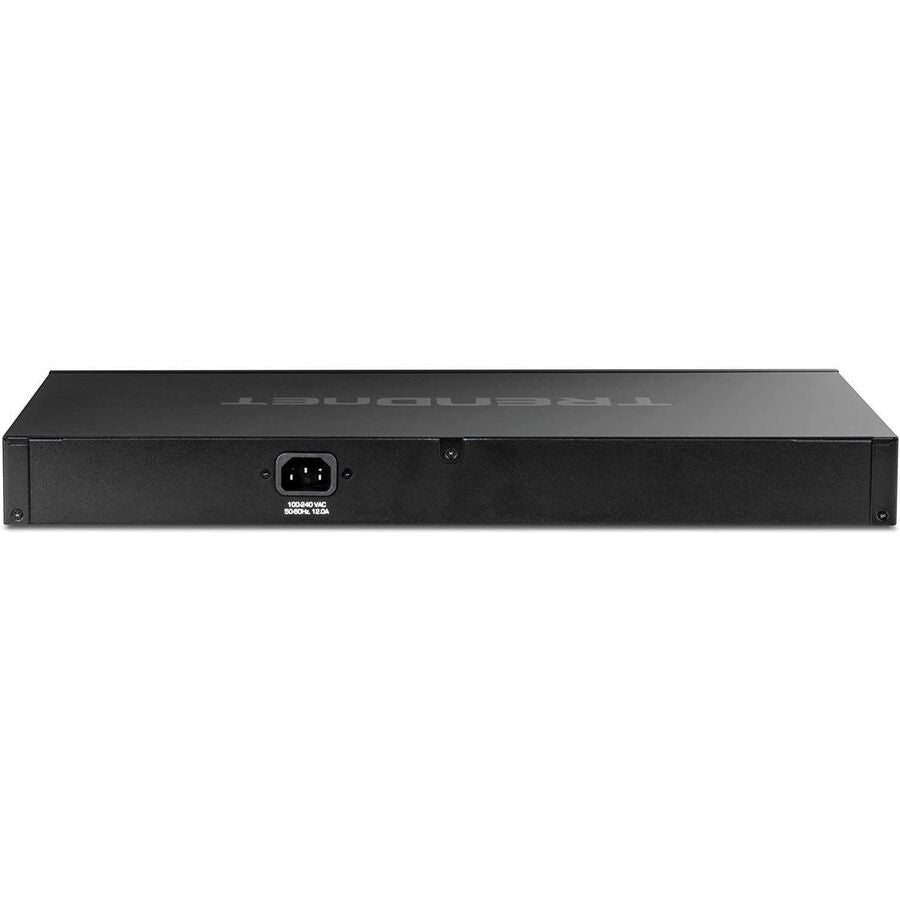 TRENDnet 52-Port Gigabit Web Smart PoE+ Switch with 10G SFP+ Ports, TPE-3524S, 48 x Gigabit PoE+ Ports, 4 x 10G SFP+ Ports, 410W PoE Power Budget, Lifetime Protection, Black — TPE-3524S