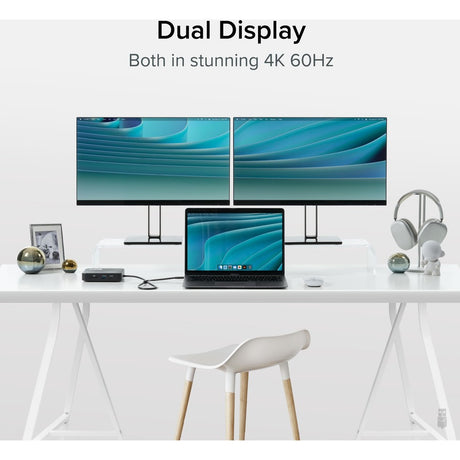 Plugable 7-in-1 USB C Docking Station Dual Monitor - Dual HDMI Dock is Compatible with Mac and Windows — USBC-6950PDZ