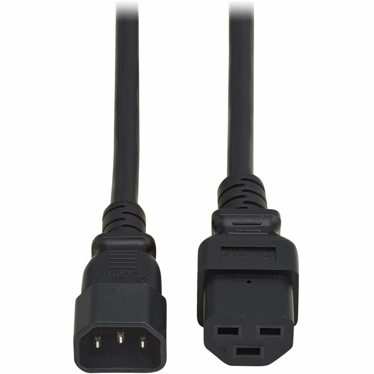 Eaton Tripp Lite Series Power Cord, C14 to C21 - Heavy-Duty, 15A, 250V, 14 AWG, 3 ft. (0.9 m), Black — P037-003