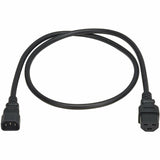 Eaton Tripp Lite Series Power Cord, C14 to C21 - Heavy-Duty, 15A, 250V, 14 AWG, 3 ft. (0.9 m), Black — P037-003