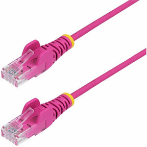 StarTech.com 30ft Pink Slim CAT6 Ethernet Cable, Slim Snagless RJ45, UTP, LSZH, 28AWG Bare Copper, Slim Network Patch Cord, Fluke Tested — N6PAT30PKS