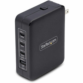 StarTech.com 140W USB-C Wall Charger, 3x USB-C/1x USB-A, PD 3.1 International GaN Power Adapter for MacBook Pro/Max/Dell XPS/Inspiron — 3114GCU-WALL-CHARGER