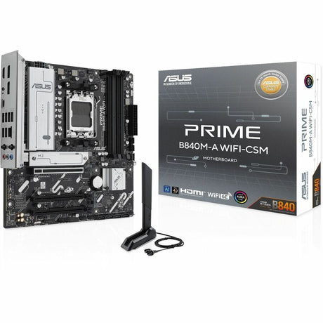 Asus Prime B840M-A WIFI-CSM Gaming Desktop Motherboard - AMD B840 Chipset - Socket AM5 - Micro ATX — PRIME B840M-A WIFI-CSM