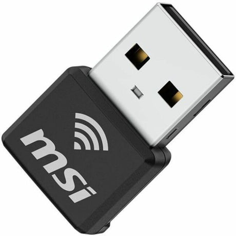 MSI GUAX18N IEEE 802.11 a/b/g/n/ac/ax Dual Band Wi-Fi Adapter for Computer, Notebook — AX1800NANOWIFIUSB