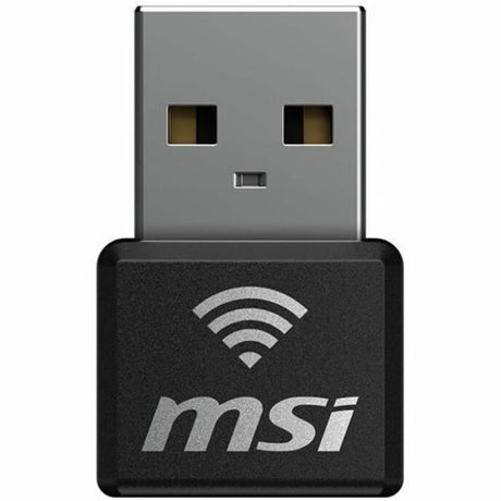 MSI GUAX18N IEEE 802.11 a/b/g/n/ac/ax Dual Band Wi-Fi Adapter for Computer, Notebook — AX1800NANOWIFIUSB