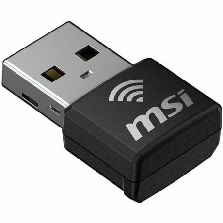 MSI GUAX18N IEEE 802.11 a/b/g/n/ac/ax Dual Band Wi-Fi Adapter for Computer, Notebook — AX1800NANOWIFIUSB