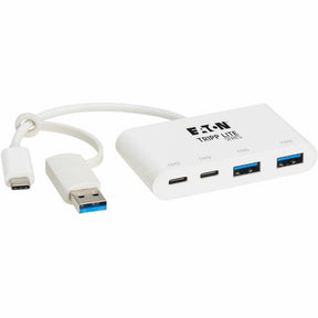 Eaton Tripp Lite Series 4-Port USB-C Hub - USB 3.2 Gen 2 (10 Gbps), 2 USB-A & 2 USB-C Ports, Thunderbolt 3, White — U460-004-2A2C-3
