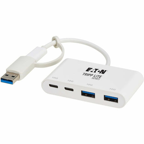 Eaton Tripp Lite Series 4-Port USB-C Hub - USB 3.2 Gen 2 (10 Gbps), 2 USB-A & 2 USB-C Ports, Thunderbolt 3, White — U460-004-2A2C-3