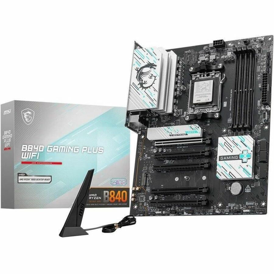 MSI B840 GAMING PLUS WIFI Gaming Desktop Motherboard - Intel B840 Chipset - Socket AM5 - ATX — B840GPW
