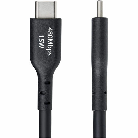 StarTech.com 15ft (4.5m) USB-A to USB-C Charging Cable, Charge & Sync, 3A, USB 2.0, TPE Jacket - Black USB Charging Cord — USB2AC15FBKE