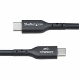 StarTech.com 15ft (4.5m) USB-A to USB-C Charging Cable, Charge & Sync, 3A, USB 2.0, TPE Jacket - Black USB Charging Cord — USB2AC15FBKE