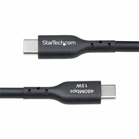 StarTech.com 15ft (4.5m) USB-A to USB-C Charging Cable, Charge & Sync, 3A, USB 2.0, TPE Jacket - Black USB Charging Cord — USB2AC15FBKE
