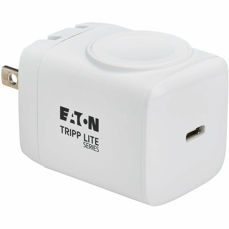Eaton Tripp Lite Series 30W USB-C Wall & Travel Charger with Apple Watch Pad - MFi Certified, Compact 1-Port Design - White — U280MS-2N1-WH2