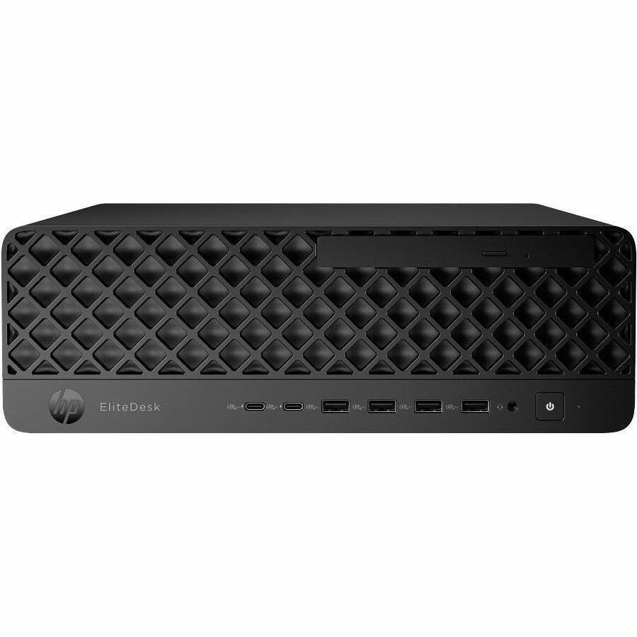 HP EliteDesk 8 G1i Desktop Computer - Intel Core Ultra 5 235 - vPro Technology - 16 GB - 512 GB SSD - Small Form Factor - Jack Black - Smart Buy — BH9E4UT#ABA