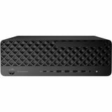 HP EliteDesk 8 G1i Desktop Computer - Intel Core Ultra 5 235 - vPro Technology - 16 GB - 512 GB SSD - Small Form Factor - Jack Black - Smart Buy — BH9E4UT#ABA
