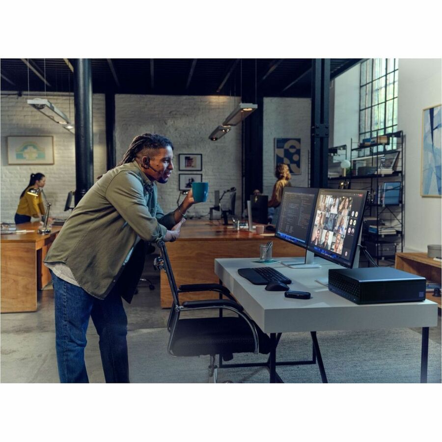 HP EliteDesk 8 G1i Desktop Computer - Intel Core Ultra 5 235 - vPro Technology - 16 GB - 512 GB SSD - Small Form Factor - Jack Black - Smart Buy — BH9E4UT#ABA