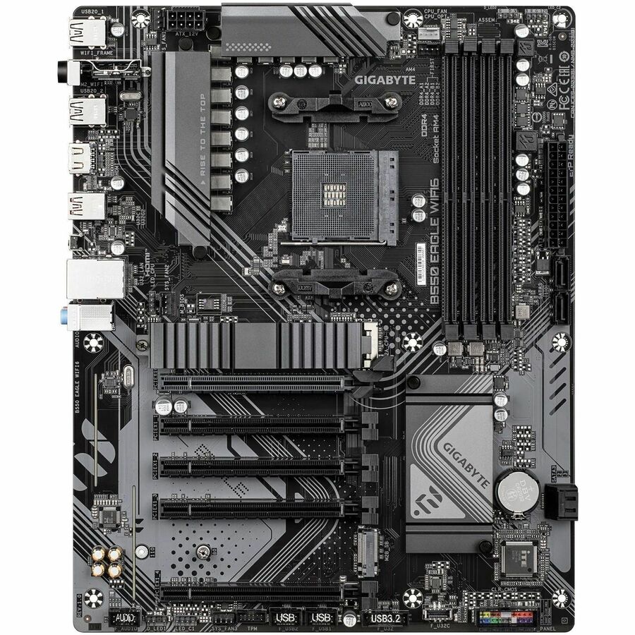 Gigabyte B550 EAGLE WIFI6 Gaming Desktop Motherboard - AMD B550 Chipset - Socket AM4 - ATX — B550-EAGLE-WIFI6