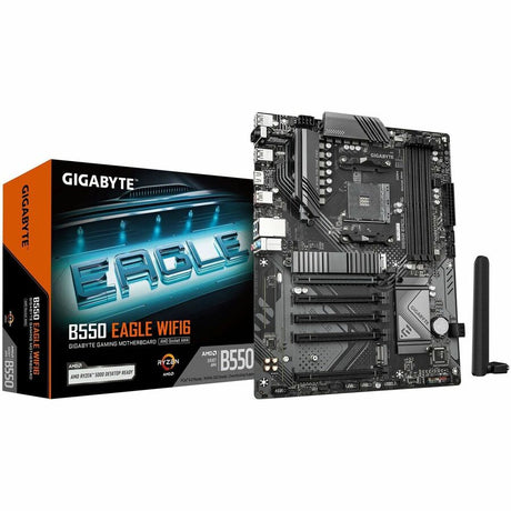 Gigabyte B550 EAGLE WIFI6 Gaming Desktop Motherboard - AMD B550 Chipset - Socket AM4 - ATX — B550-EAGLE-WIFI6