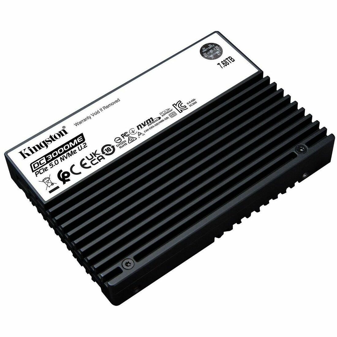 Kingston DC3000ME 7.68 TB Solid State Drive - 2.5" Internal - U.2 (PCI Express NVMe 5.0 x4) — SEDC3000ME/7T6