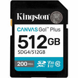 Kingston Canvas Go! Plus 512 GB Class 10/UHS-I (U3) V30 SDXC — SDG4/512GB