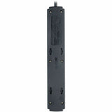 Eaton Tripp Lite Series Protect It! 6-Outlet Surge Protector, 6 ft. Cord, 900 Joules, Diagnostic LED, Black Housing — TLP606B