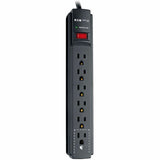 Eaton Tripp Lite Series Protect It! 6-Outlet Surge Protector, 6 ft. Cord, 900 Joules, Diagnostic LED, Black Housing — TLP606B