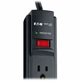 Eaton Tripp Lite Series Protect It! 6-Outlet Surge Protector, 6 ft. Cord, 900 Joules, Diagnostic LED, Black Housing — TLP606B