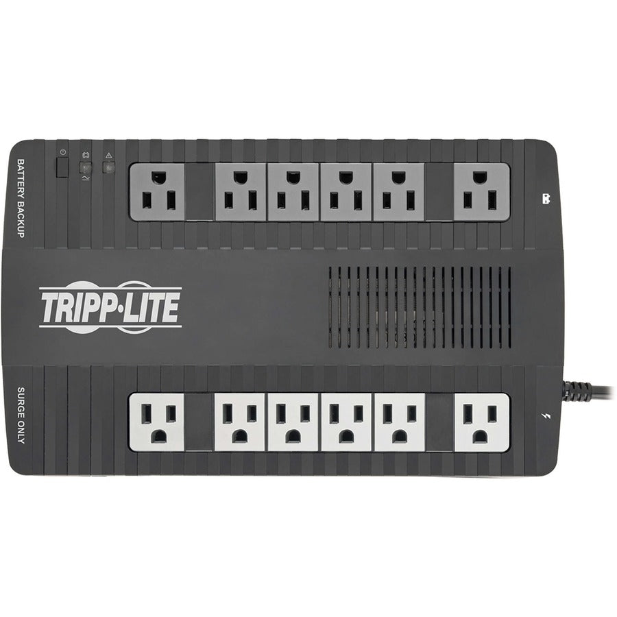 Eaton Tripp Lite Series 750VA 450W Line-Interactive UPS - 12 NEMA 5-15R Outlets, AVR, 120V, 50/60 Hz, USB, Desktop/Wall Mount — AVR750U