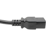 Eaton Tripp Lite Series Power Cord, C19 to C14 - Heavy-Duty, 15A, 250V, 14 AWG, 6 ft. (1.83 m), Black — P047-006