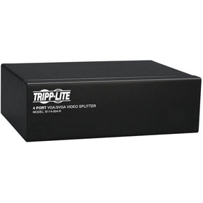 Eaton Tripp Lite Series 4-Port VGA/SVGA Video Splitter with Signal Booster, High Resolution Video, 350MHz, (HD15 M/4xF) — B114-004-R